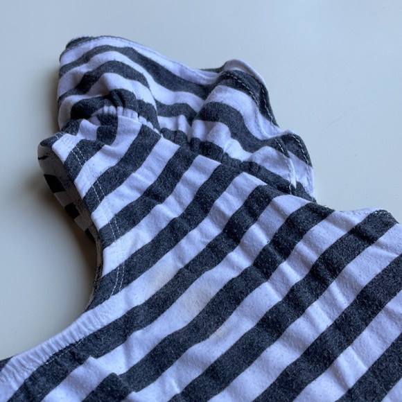 This Tribe Of Three | Gray Striped Leotard | 7/8 - Picture 6 of 10